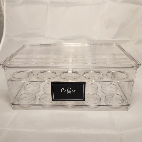 10”x4 1/2” Clear Acrylic Storage Organizer Coffee Pod Holder - Picture 1 of 12